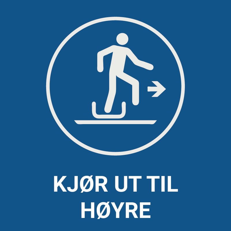 Kjør ut til høyre – ISO 7010