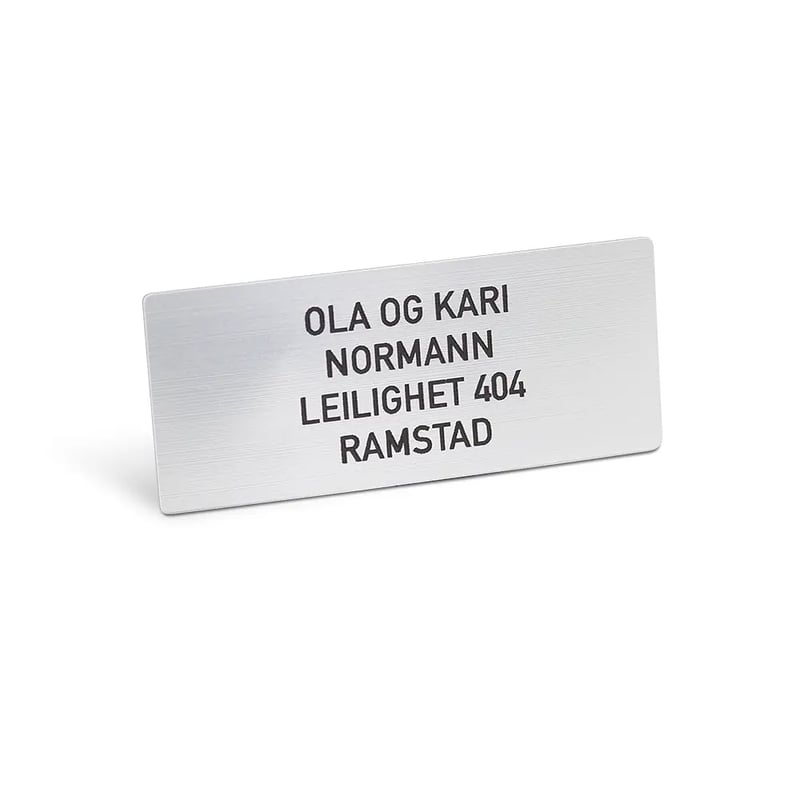 Mailbox sign Small - Silver
