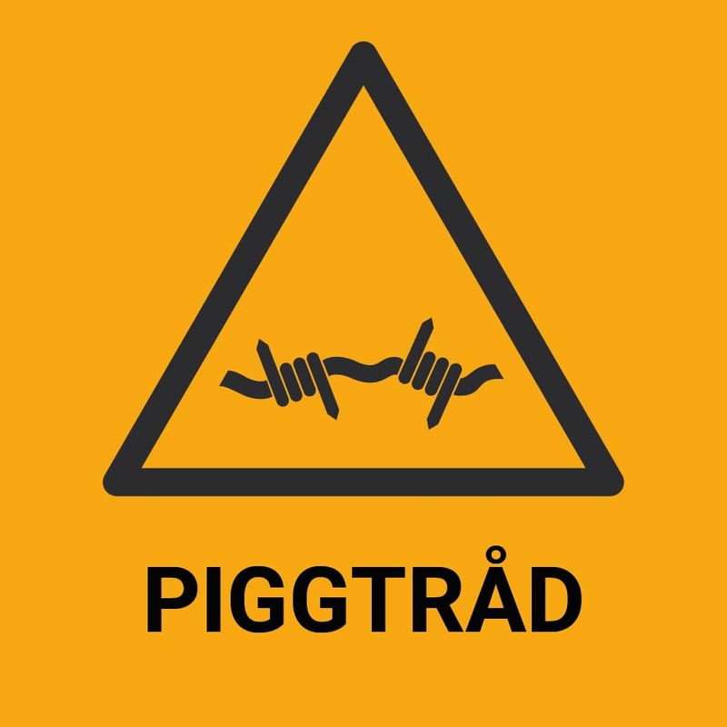 Piggtråd – ISO 7010
