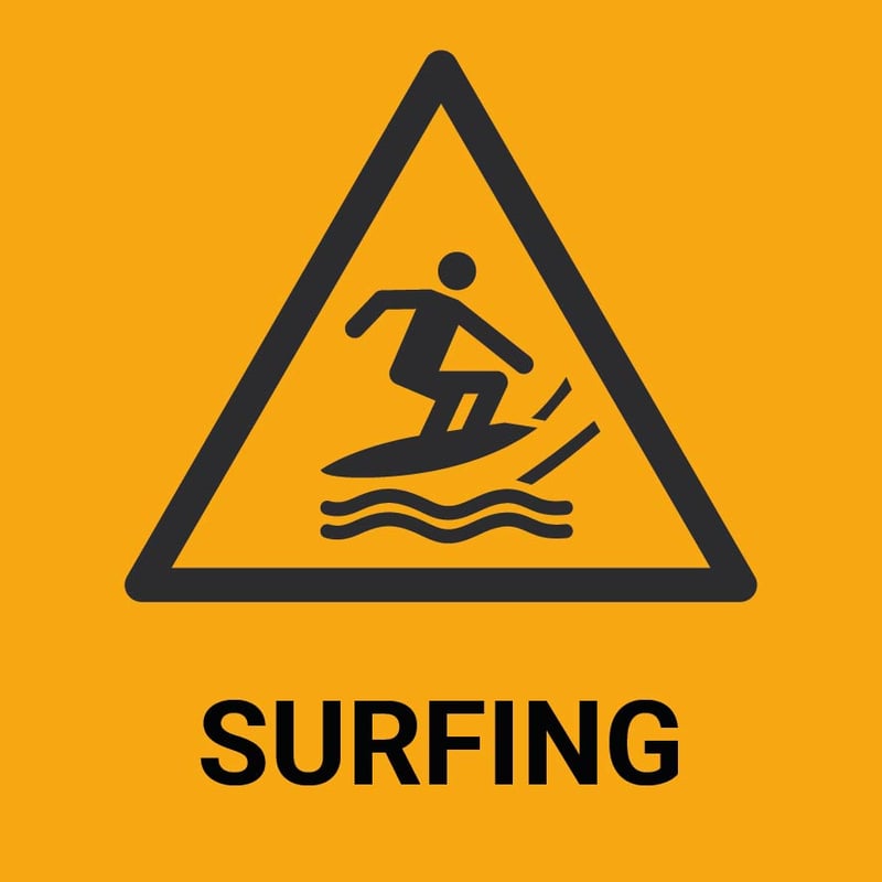 Surfing – ISO 7010