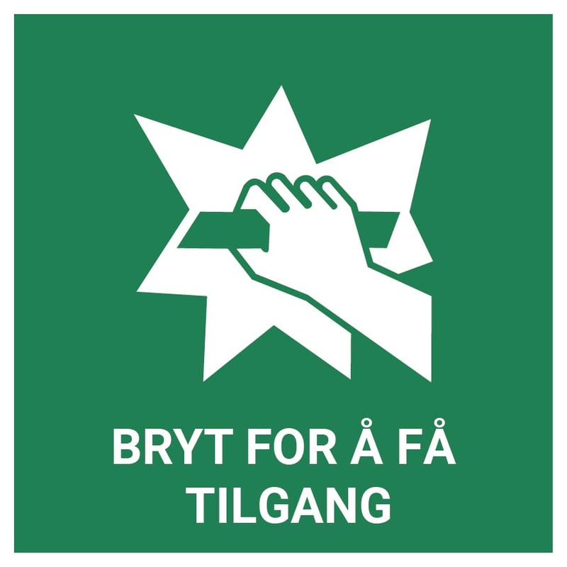 Bryt for å få tilgang – ISO 7010