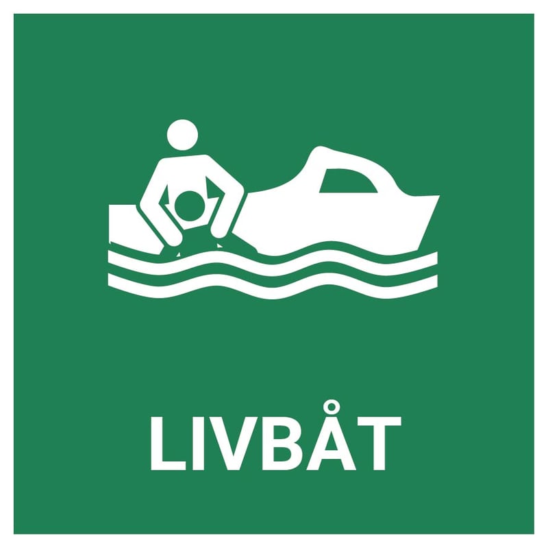Livbåt – ISO 7010