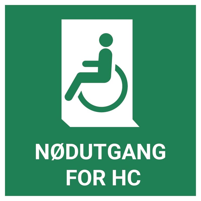 Nødutgang for HC – ISO 7010