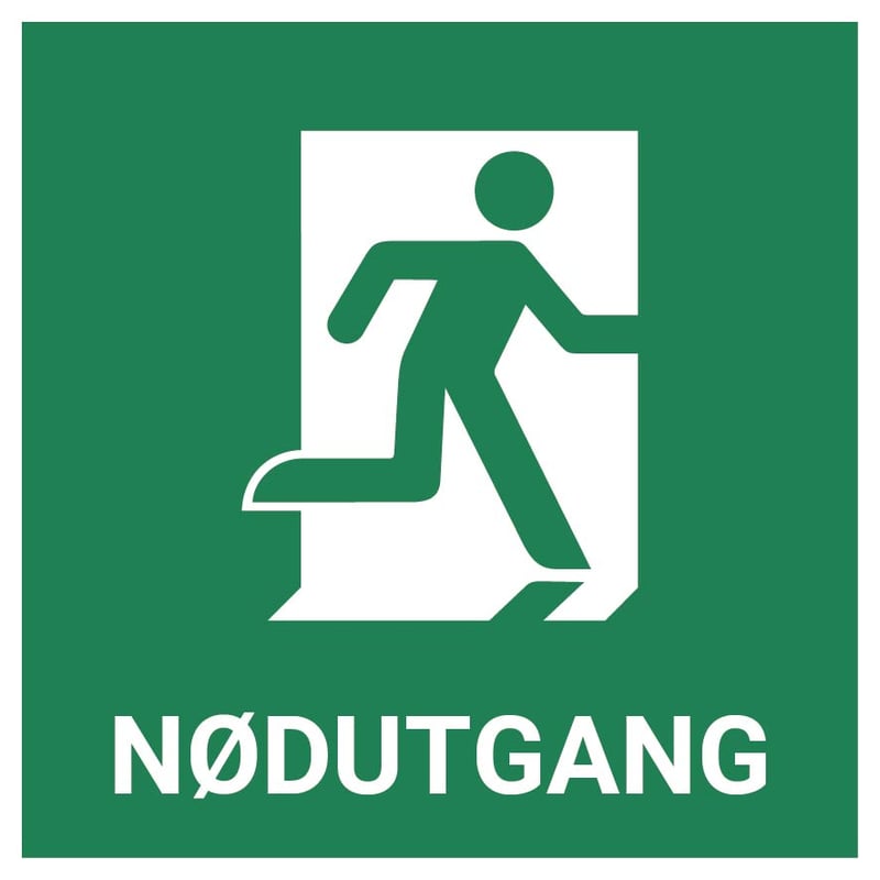Nødutgang høyre – ISO 7010
