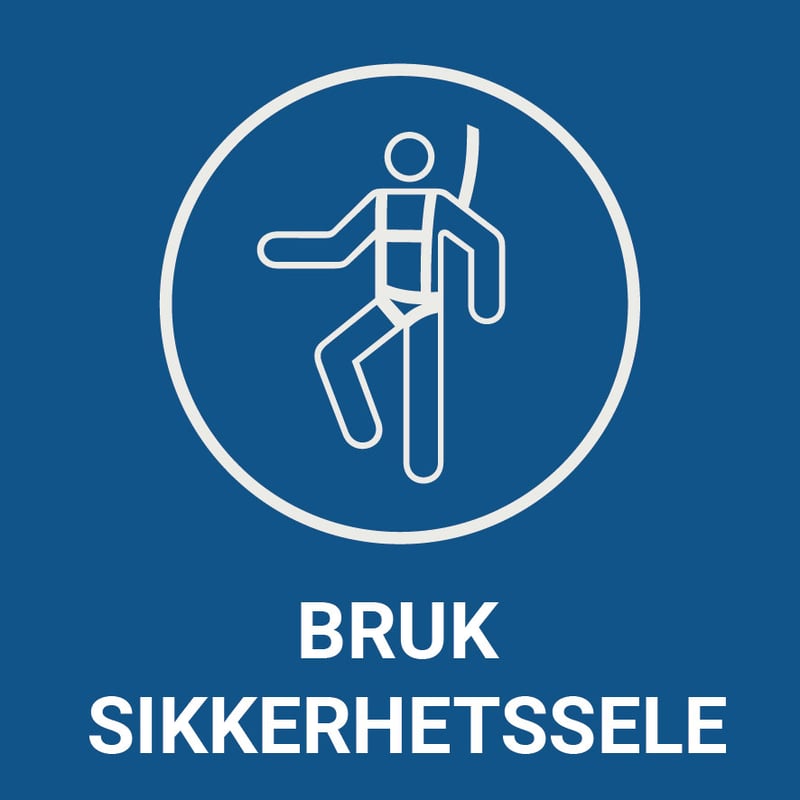 Bruk sikkerhetssele – ISO 7010